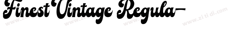 FinestVintage Regula字体转换